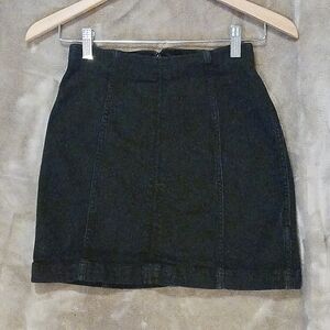 Free People denim mini skirt